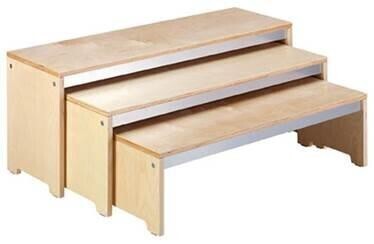 SET 3 IN ELKAAR SCHUIFBARE BANKEN NEST