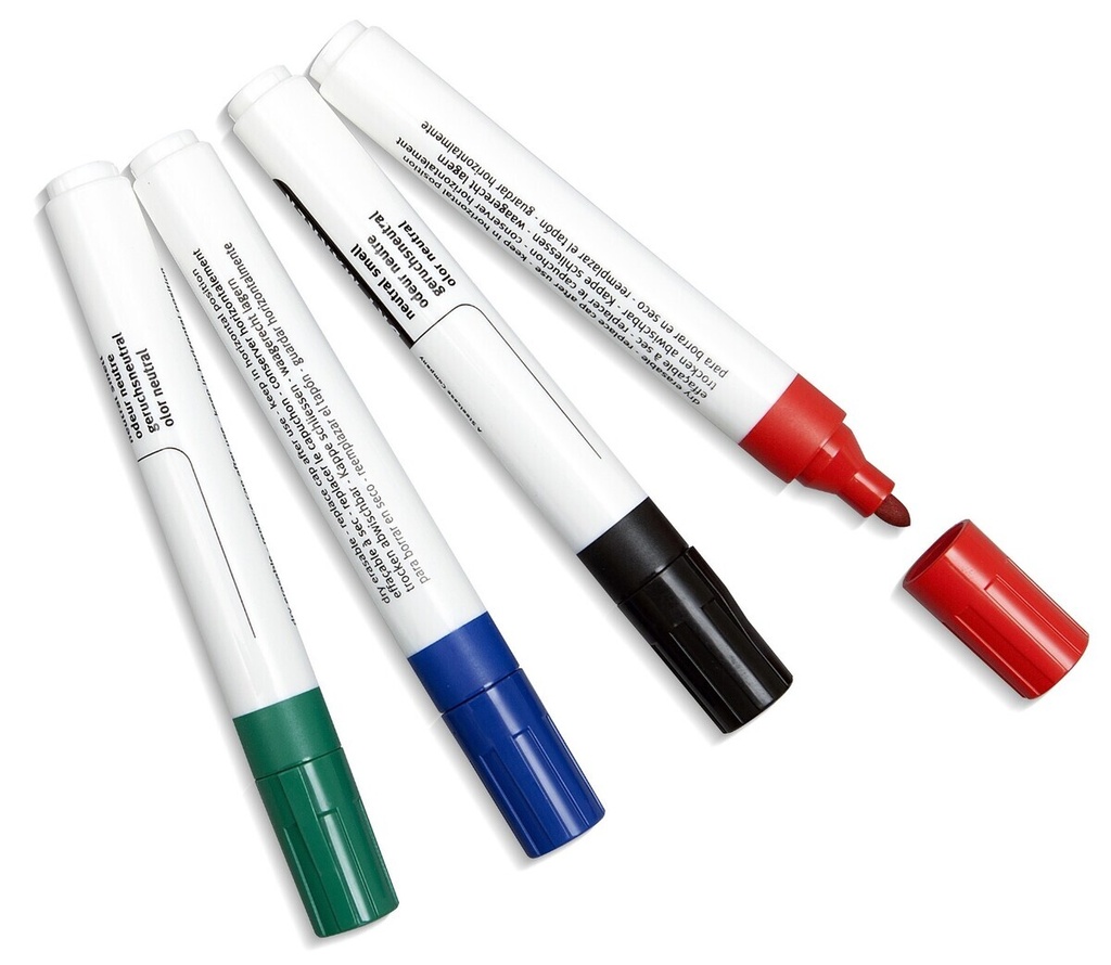 SET VAN 4 VLOEIBARE KRIJTSTIFTEN