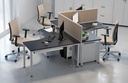BUREAU TRIO - COMPACT ASYMMETRISCH - RECHTSE AFDRAAI