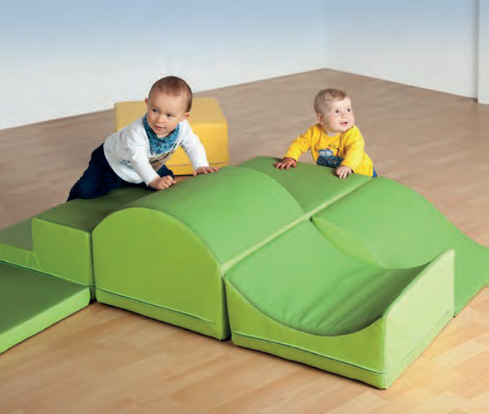 SPEELPARCOURS IN POLYURETHAANSCHUIM