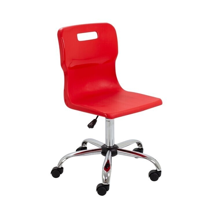 MOBIELE STOEL SWIVEL -CHROOM - LAGER ONDERWIJS