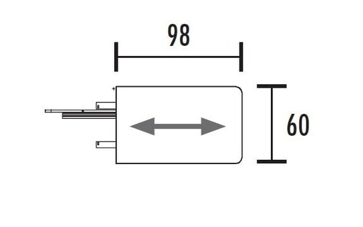 AANBOUWSTUK RECHTE BUREAU SIGMA MET AFGERONDE HOEKEN