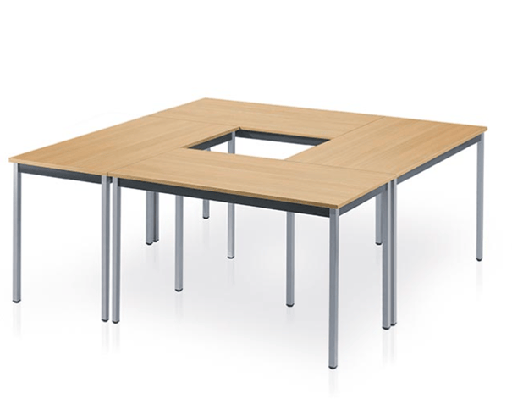 VERGADERTAFEL MET VERSTELBARE POTEN