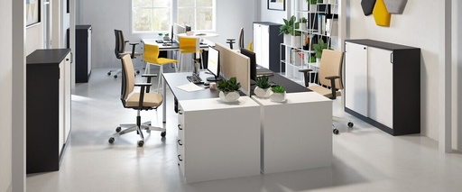 [TRID160008002MB7016] BUREAU RECHT TRIO  160X80CM-2-MB-7016