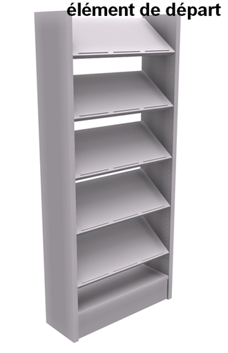 BIBLIOTHEEKREK SATURNE-H200CM