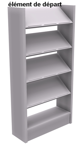 BIBLIOTHEEKREK SATURNE-H180CM