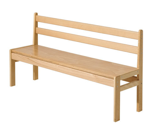 BB85 HOUTEN BANK MET RUGLEUNING