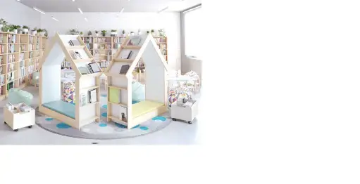 [OPT602] Schuilplaats met boekenkast